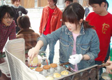 学園祭で大判焼き屋さん